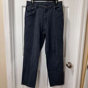 Vintage Lauren Jeans Company by Ralph Lauren Black Jeans Women SZ-12-Gentle Used